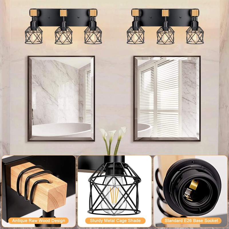 Weiyanfnr Bathroom Light Fixtures Vanity Lights for Bathroom Small Lamp