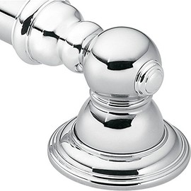 Moen YG5412CH Bathroom Safety 12-Inch Stainless Steel Traditional Bathroom Grab Bar, Chrome