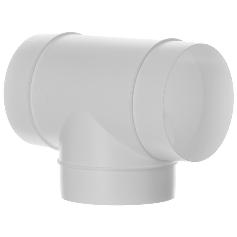 Steinberg14 White Ø 125mm / 5inch Equal T-Piece PVC Connector