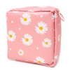 Honbay Daisy Large Capacity Sanitary Napkin Bag, Tampons Pouch, Nursing