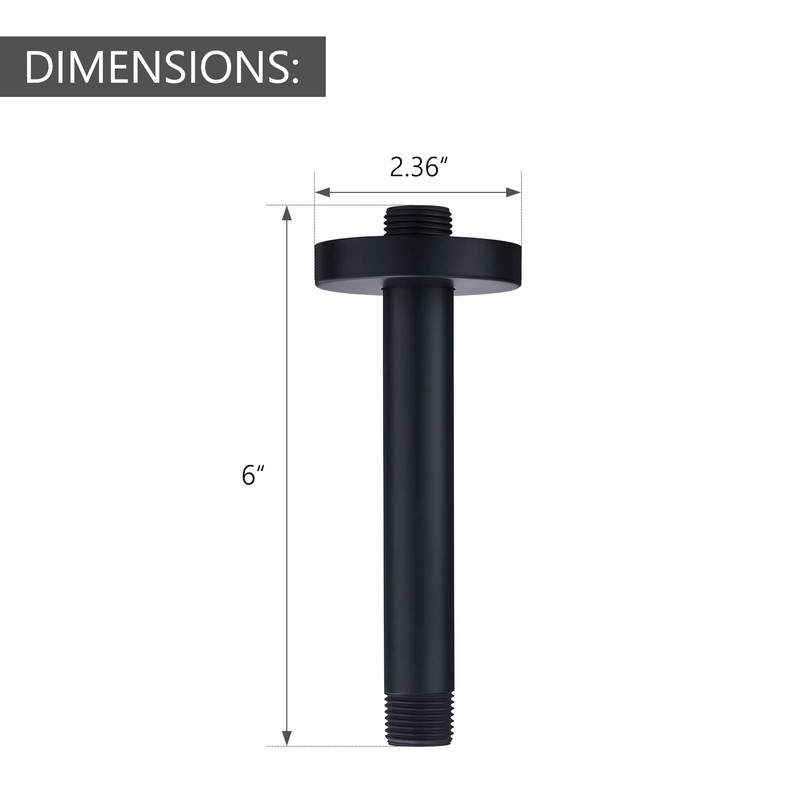 RP61058-BL Replacement for 6 inches Anti-leakage Ceiling Wall Mounted Shower