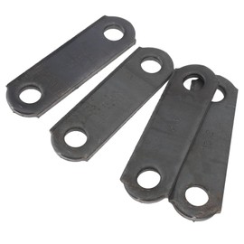 4 Pcs Shackle Link Strap Set, Trailer Spring Shackle Strap Links 3 1/8in Length Heavy Duty Steel for Double Eye Leaf Spring
