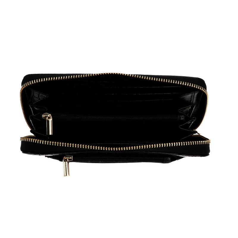 Bodenschatz Zip Around Wallet L Black, black, Classic