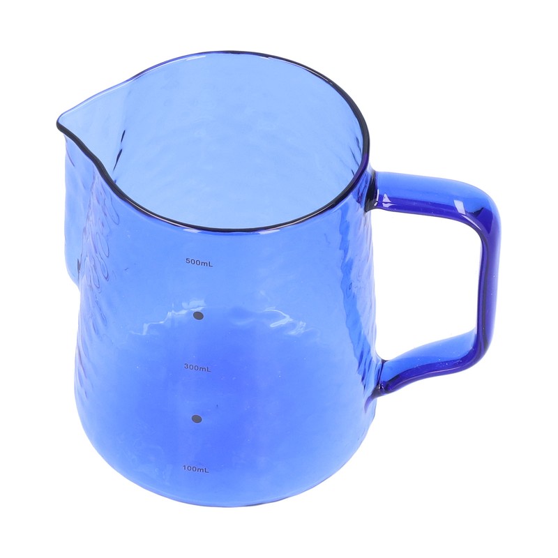 500ml Milk Frothing Pitcher Multipurpose Borosilicate Glass Milk Jug for