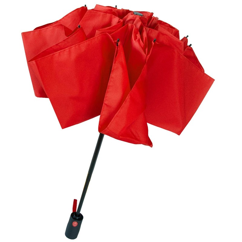 iX-brella Reverse Reverse Opening Fiberglass Pocket Umbrella with Coloured Spokes,