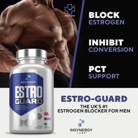 Insynergy Labs Estro Guard Estrogen Blocker for Men (Highest Dosage) Anti Estrogen Tablets PCT Supplements | Muscle Building Supplements, Aromatase Inhibitor, Indole 3 Carbinol Stinging Nettle 60 Vegan Capsules