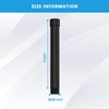 Shower Extension Arm 16 Inch,Foldable Shower Head Extension Black, Adjustable