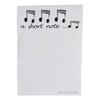 Notizblock – Design: Achtelnoten „A Short Note...“ Standard