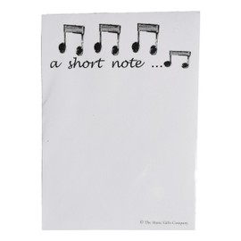 Notizblock – Design: Achtelnoten „A Short Note...“ Standard