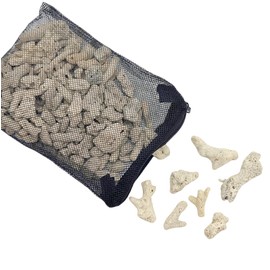 Lighibeuty Crushed Coral Filter for Aquarium,Fish Tank Crushed Coral for Freshwater Aquarium Ph Aquarium Bio Filter Media Bag Reusable Aquarium Filter