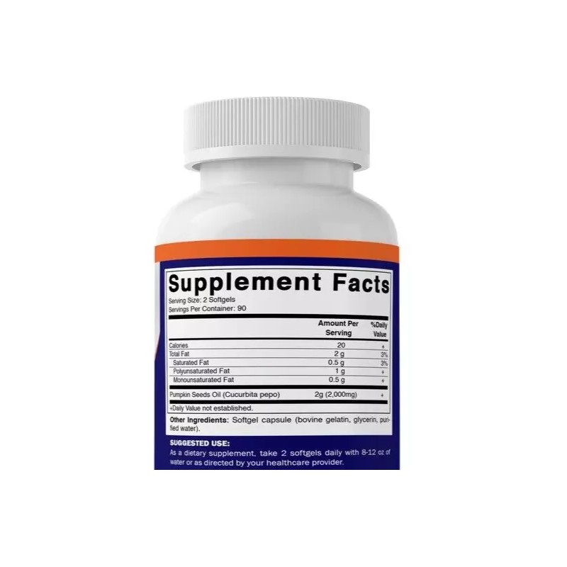 Vitamatic Pumpkin Seed Oil 2000mg 5X180 Softgels Nom GMO Made