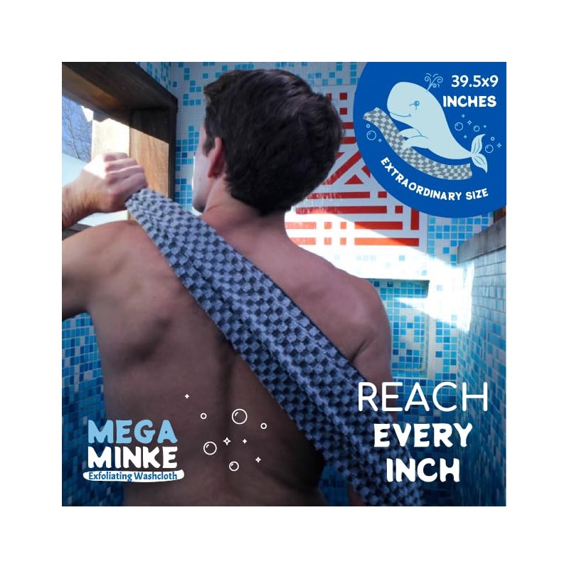 Kent Mega Minke Paño Exfoliante Piel Súper Suave Trapo Lavado