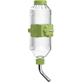 Pet Water Fountain, Dog, Water Supply, Cage, Mounted, Cat, Water Bottle, Rabbit, Water Bottle, Small Animals, Water Nozzle, Answering Machine, Easy Installation, 23.7 fl oz (700 ml) (Large