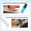 MUOZLOP 50pcsT101D Jigsaw Blades，6TPI Jig Saw Blades with Storage Case,T-Shank