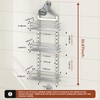 Orimade Aluminum Hanging Shower Caddy Over Head, Adjustable Anti-Slip Bathroom