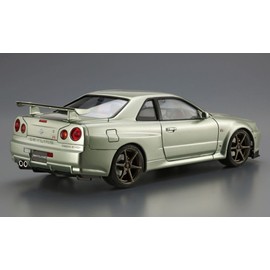 Aoshima Bunka Kyozai 1/24 The Model Car Series No. 134 Nissan BNR34 Skyline GT-R V-specII Nur. 2002 Plastic Model