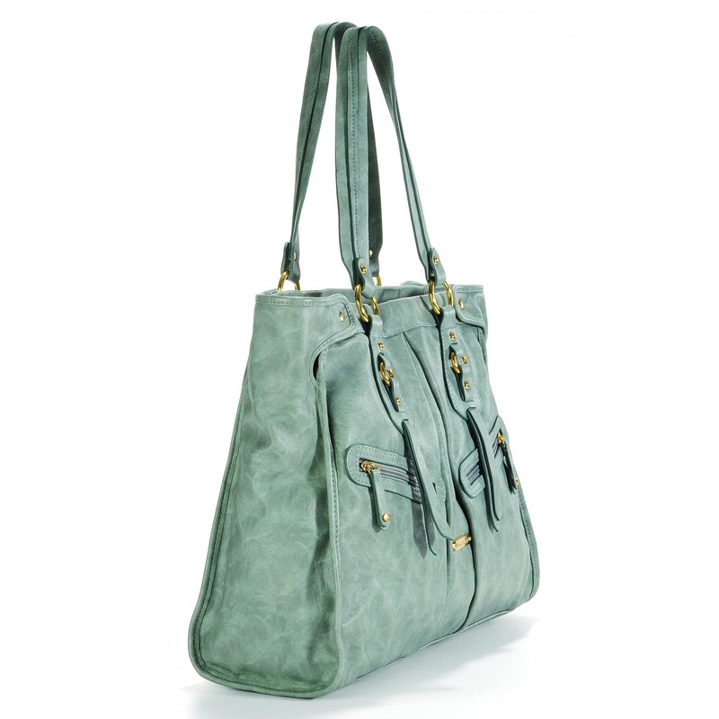 timi & leslie Dawn 7-Piece Diaper Bag Set, Cloud Blue