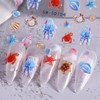 5D Embossed Ocean Nail Stickers Summer Nail Stickers Summer Nail