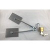 Stainless Steel Refrigerator Door Lock with Padlock