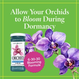 Grow More Premium Bloom Formula 6-30-30 Orchid Food Fertilizer - 1.25lbs of Water Soluble Fertilizer for Orchids of Vibrant Growth During Dormant Season - Orchid Food for Blooming Vibrant Flowers