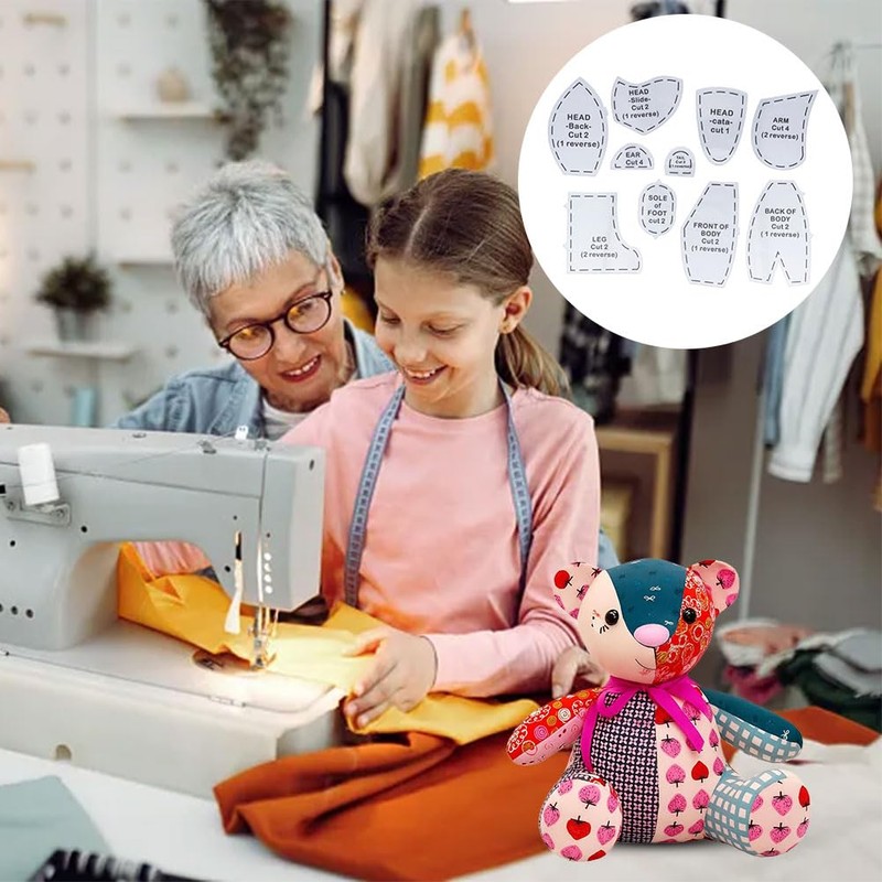 10 Pcs 15 Inch Reusable Memory Bear Acrylic Sewing and