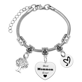 Mommom Gift Grandma Gifts from Grandkids Mom Gift from Daughter Best Mommom Ever Bracelet Mommom Gifts for Grandma Mom Birthday Gift for Mommom Best Mommom Gift Mothers Day Christmas Gift for Mom