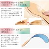 NIJISoRa Insole, Women's, Pumps Insole, Thin, Round Toe, Beige (23.5-24.5cm)