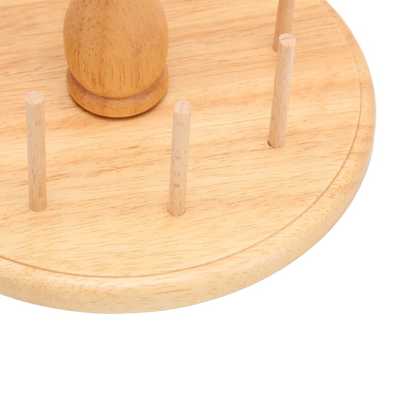 Wooden Thread Holder Rack 8 Spools Beech Wood Bobbin Holder