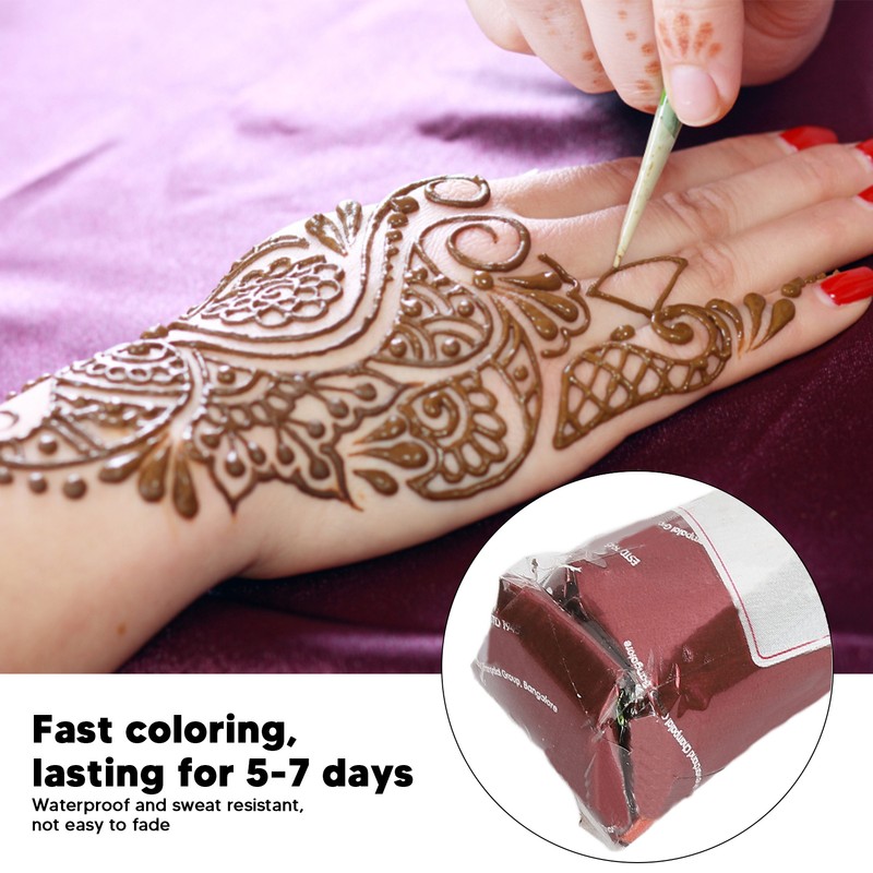 12PCS Temporary Tattoo Paste Cones 5 To 7 Days Lasting