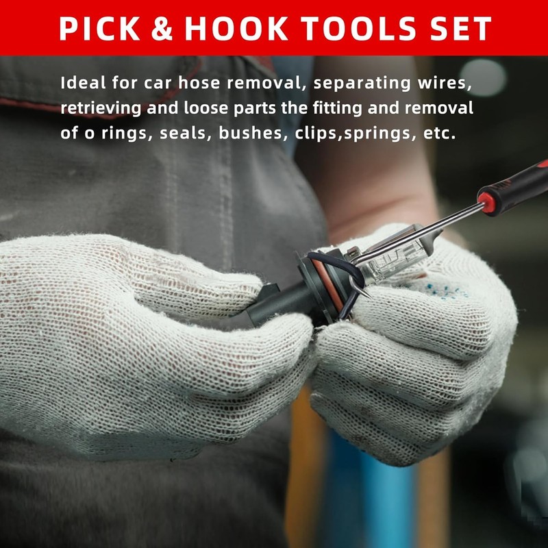 11pcs Mechanic Hook and Pick Tool Set with Car Clip