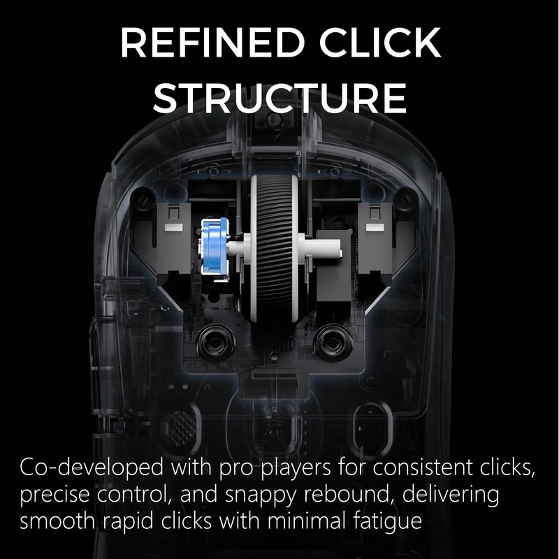 MCHOSE A7 V2 Ultra Wireless Gaming Mouse, 59g Ultra-Lightweight with
