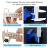 OHYER 4 Pieces Plastic Vernier Caliper with Double Scale Vernier
