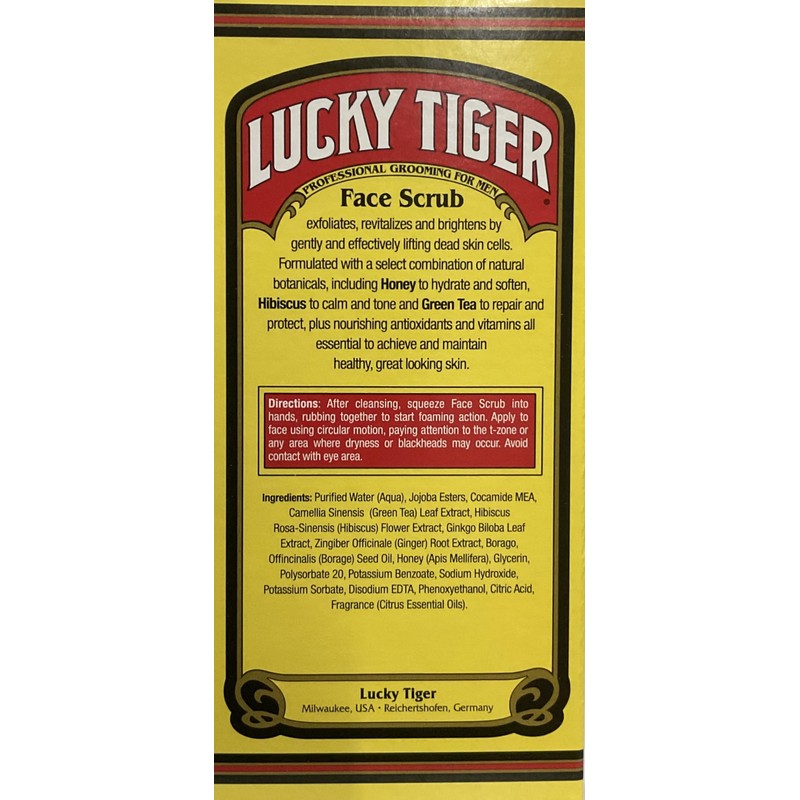Lucky Tiger Face Scrub (Pack of 4)