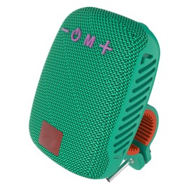 Bike Bluetooth Speaker IPX5 Waterproof USB Rechargeable FM Radio Portable Handlebar Bluetooth Speaker for Bicycle Cycling Peacock Blue