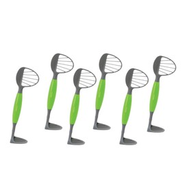 Avocado Tool - 5-in-1 Opener Knife, Pitter, Slicer, Scoop and Masher, Best Kitchen Utensil for Avocados; Dishwasher Safe Guacamole Maker Splits, Pits & Slices; Green, BPA Free (6 Piece) by Jokari