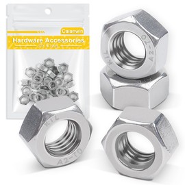 Caianwin Pack of 10 M10 Hexagon Nuts DIN934 Stainless Steel Hexagonal Nuts for Wood Steel DIY