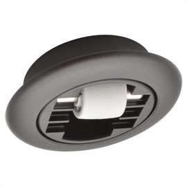 Wagner 01707301 Soft Swivel Castor / Countersunk Roller - Diameter 15 mm, Black Plastic Housing Diameter 55/40 x 11/8 mm, Metal Pin, Load Capacity 50 kg - Made in Germany