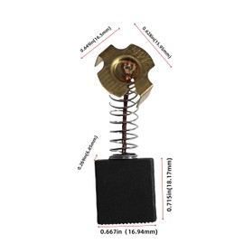 2 Pack 816768 Carbon Brush Assy Compatible fits Ridgid/Craftsman R4510 R45101 MS1250 MS12501 Table Saw/Miter Saw