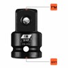 BLACKROBOT 3/4”F to 1”M Impact Socket Adapter, Cr-Mo Steel Exceeds