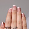 RTKHFZE Press on Nails Short - French Tip Press On