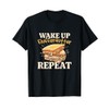 Funny Wakeup Fluffernutter Sandwich Repeat Fluffernutter Fan T-Shirt