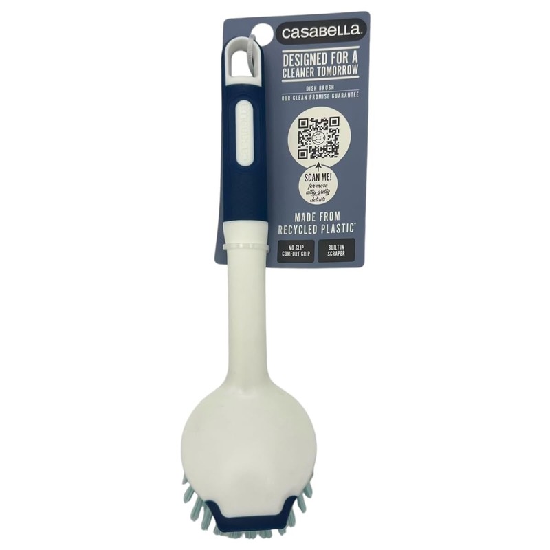 Casabella Round Brush Scrubber 1ea, Assorted Colors