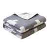 mimixiong Baby Blanket Knitted Double Layer Soft Blankets,Cross Swiss Pattern