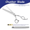 Momotou Professional Chunker Dog Grooming Scissors with Simulation Diamond 440C