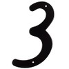 Stone Harbor Hardware Smooth House Number, #3, 4 Inches, Matte