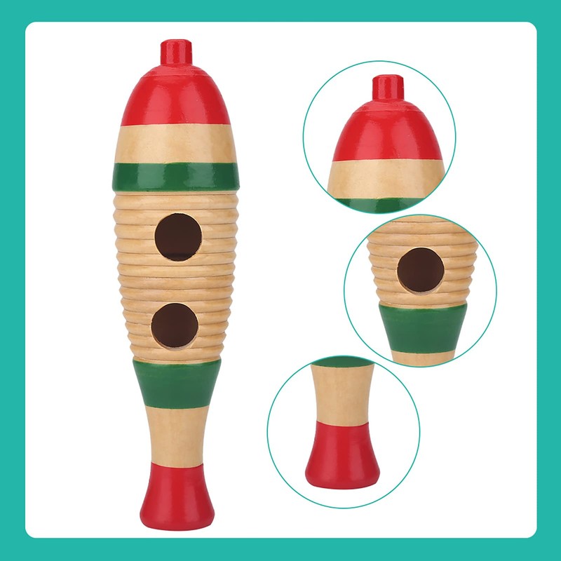 Colorful Guiro Wooden Fish Shaped Instrument Latin Percussion Musical Instruments
