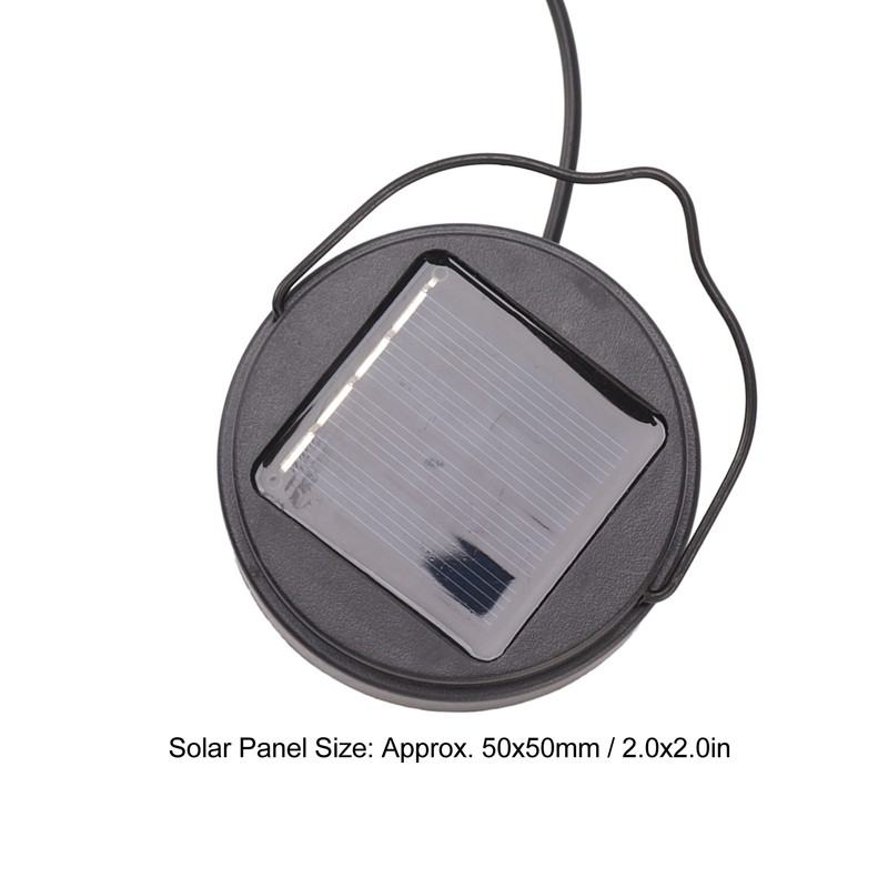 5.9in Solar Lantern Garden Garden LED Solar Hanging Lights Round