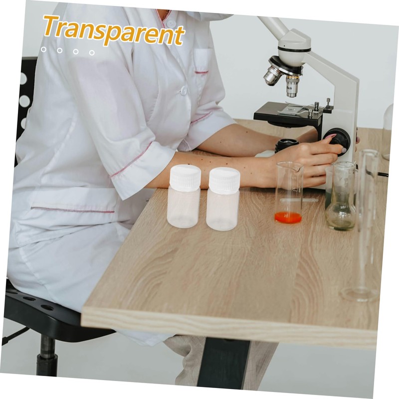 Ipetboom 6pcs Laboratory Reagent Bottles Transparent PP Material High Temperature