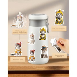 100PCS Cute Cats and Dogs Stickers Pack - Funny Dog Sticker Cat Meme Stickers Assorted Pet Animal Sticker for Water Bottle Laptop Scrapbook Birthday Party Favor Gift for Kid Boy Girl Teen Pet Lover