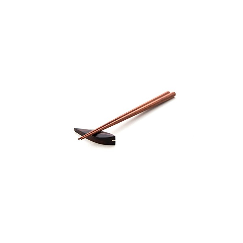 Marunao Chopsticks Rest Tsuyoi te Ebony, Ebony